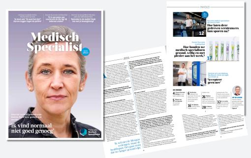 Magazine Medisch Specialist maart 2024 met Andrea Maier op de cover
