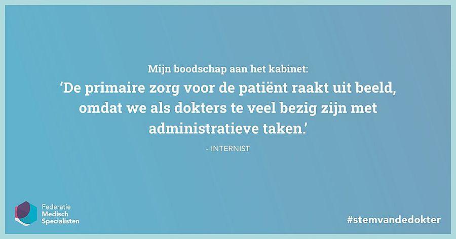 Tegeltje Stem van de dokter