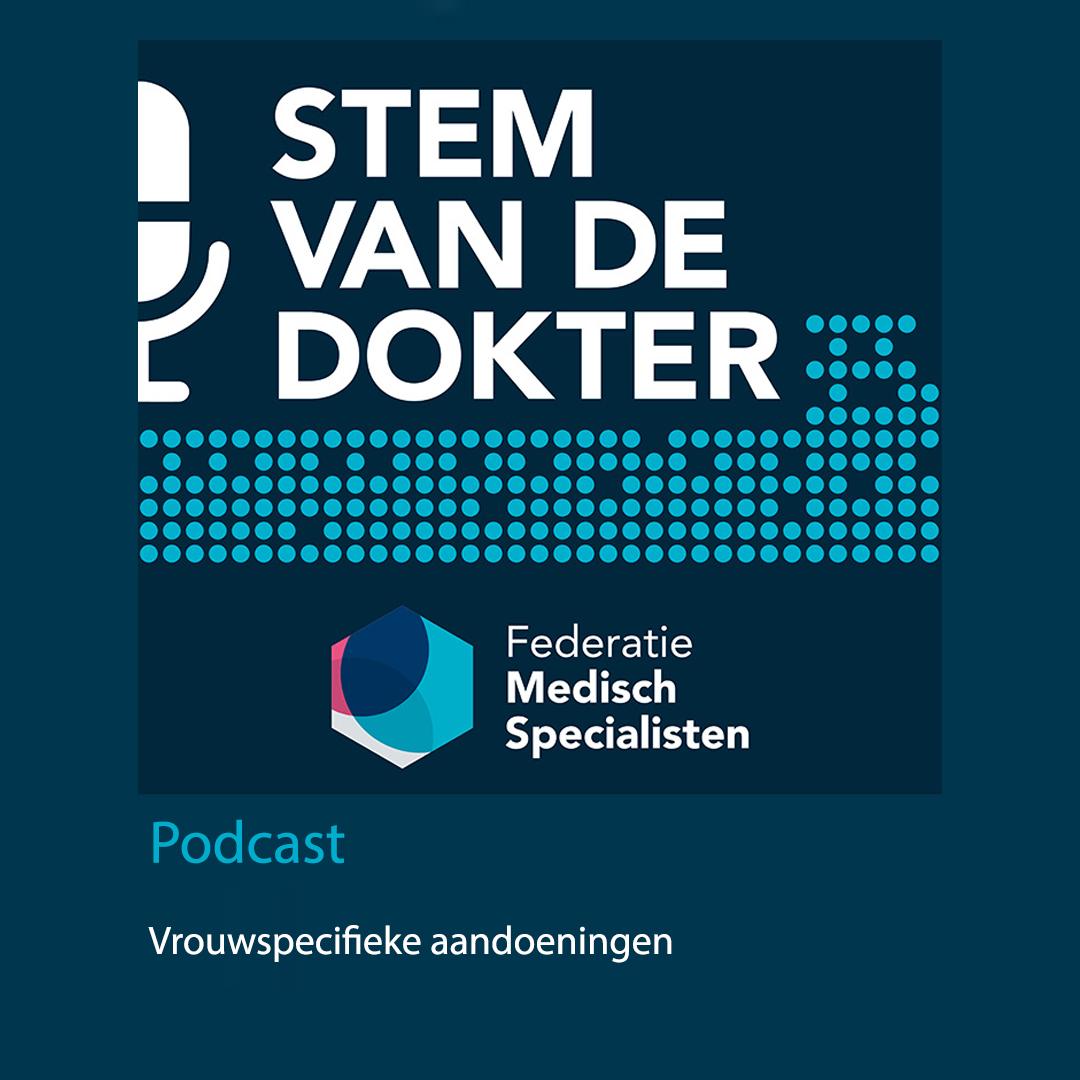 Het logo van Stem van de dokter, in deze editie gaat het over vrouwspecifieke aandoeningen