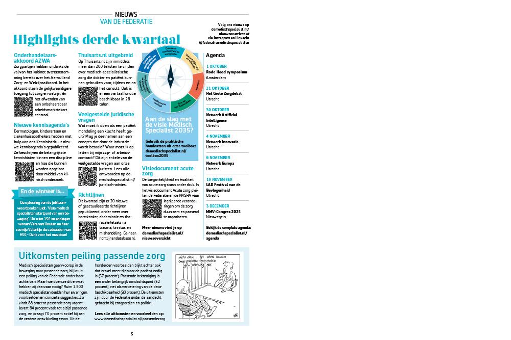 Magazine Medisch Specialist september 2025 - Highlights derde kwartaal